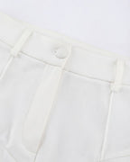 Cut-Out Waist Tailored Trousers