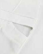 Cut-Out Waist Tailored Trousers